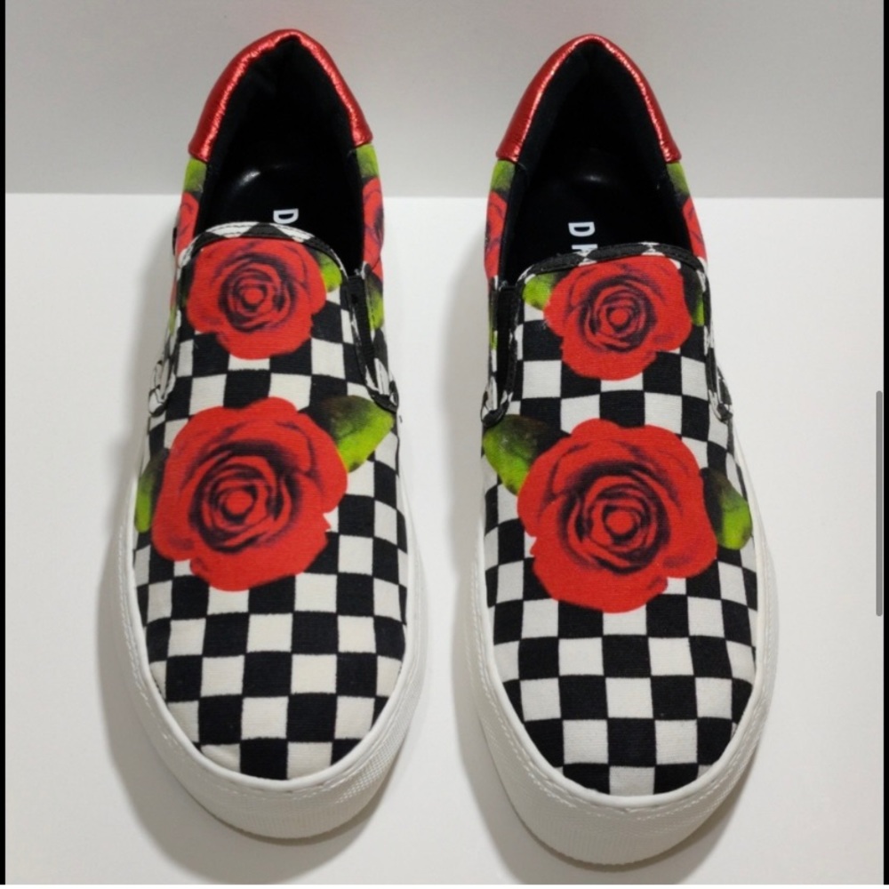 DKNY Rose checkered sneaker